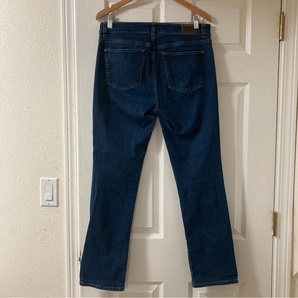 LAUREN RALPH LAUREN Women’s Premier Straight Mid Rise Stretch Blue Jeans Size 32 - Picture 2 of 16